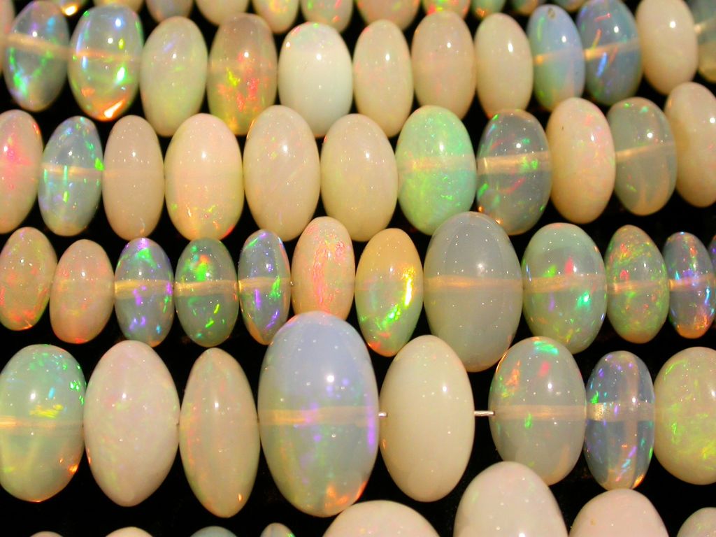 Close Up Ethiopian Opal Beads