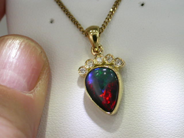 BLACK OPAL PENDANT From our Jet Black Mine