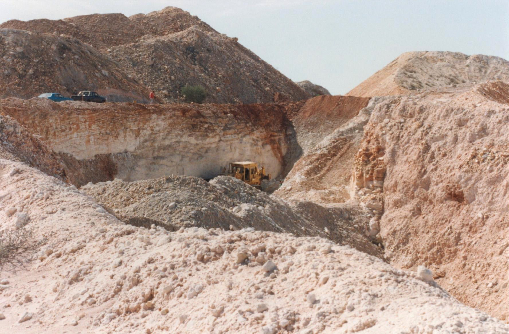 Stafford's bulldozer clearing access