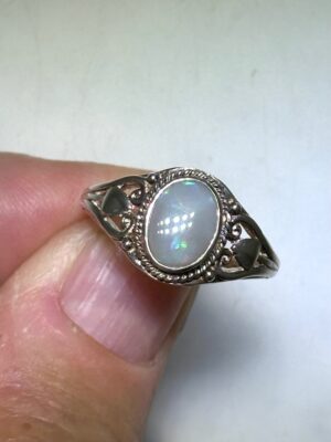 Black Opal/ Boulder Opal Silver Set Rings