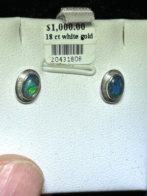 Black Opal Gold Set Earrings