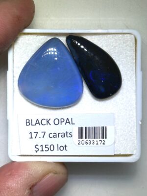 Black Opal -  17.7 carat lot